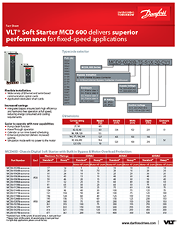 SAI Drive Solutions Danfoss Soft Starter MCD600