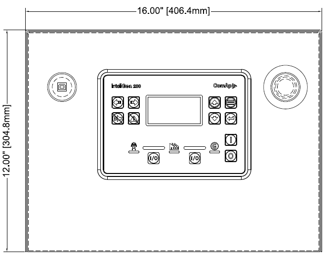 comap rt3 ig500 dimesions front